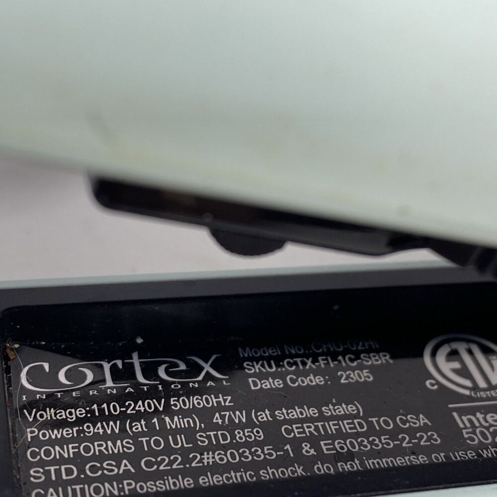 Cortex International 1 Inch Flat Iron Mint Green Tested And Working - Picture 3 of 4